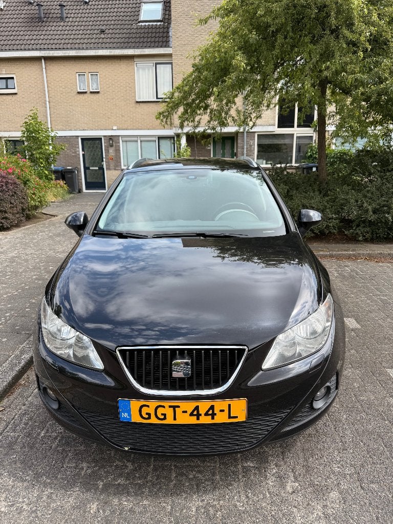 Seat Ibiza 1.2 TSI 77KW ST 2011 Zwart, Auto's, Seat, Voorwielaandrijving, Euro 5, Zwart, 4 cilinders