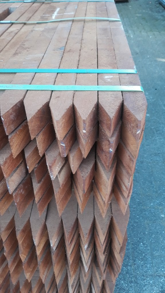 Hardhouten piketten, piket 4x4x100 cm piket paaltjes paal, Ophalen, Palen, Nieuw, Hardhout