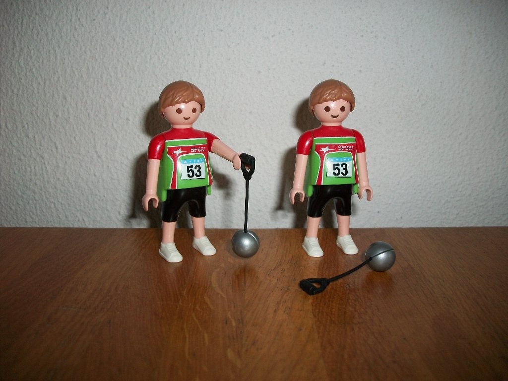 sporters, kogelstoter, tafeltennis, judoka, speerwerper, Ophalen of Verzenden, Nieuw, Complete set, Figuren