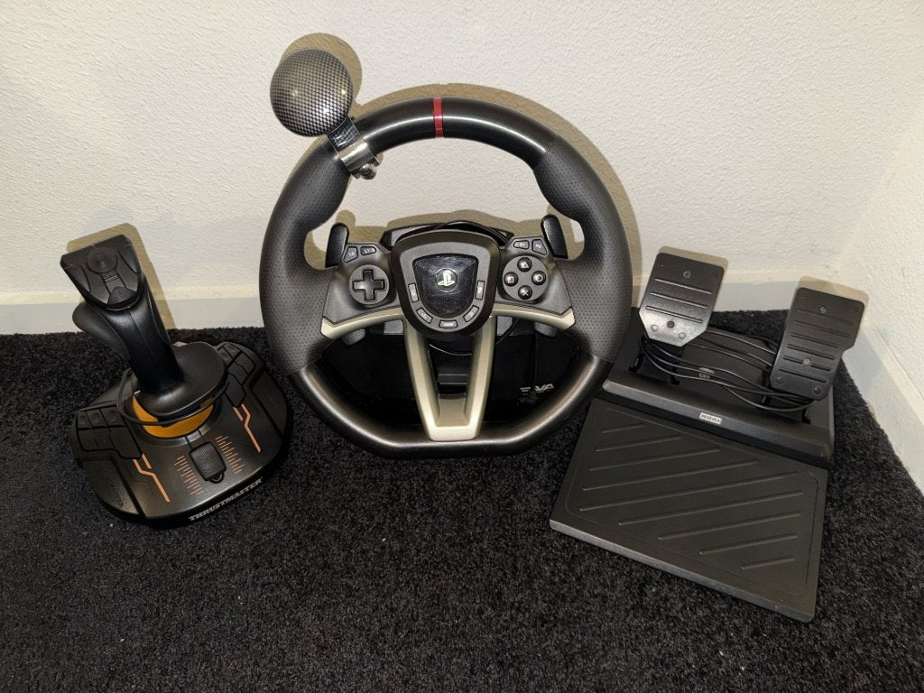 Hori stuur + Thrustmaster T160M | Farming/Flight Simulator, Ophalen of Verzenden, Gebruikt, Thrustmaster