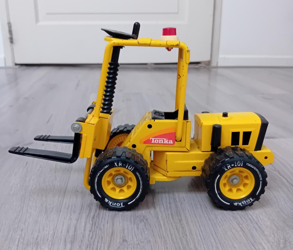 Vintage retro Tonka vorklift heftruck, Ophalen of Verzenden, Zo goed als nieuw