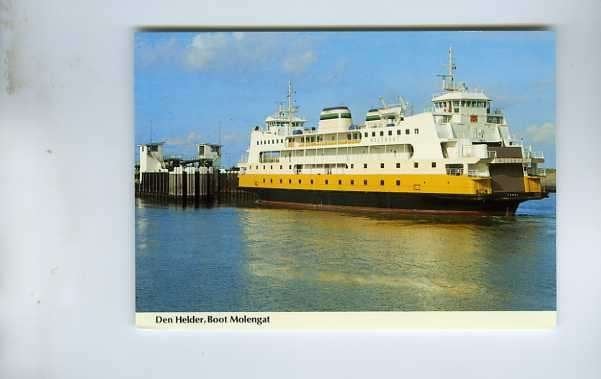 scheepvaart-foto-DEN HELDER/TEXEL-veerboot molengat-TESO, Ophalen of Verzenden, 1940 tot 1960, Zuid-Holland