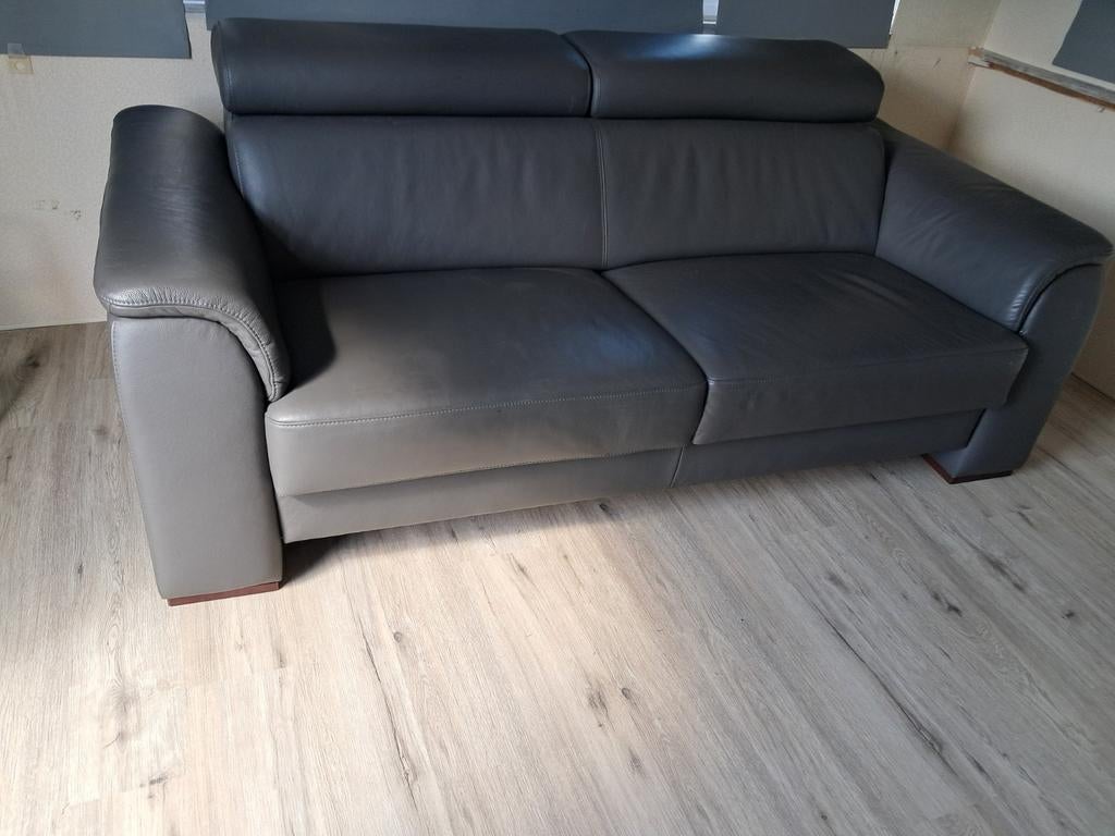 Schitterende 2,5 zits leren bankstel., Huis en Inrichting, Banken | Bankstellen, Ophalen, Gebruikt, 75 tot 100 cm, 200 tot 250 cm