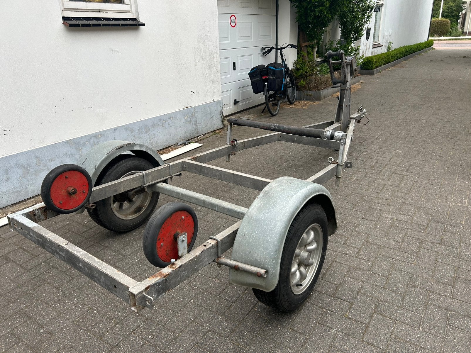 Degelijke boottrailer - Gebruikt, Watersport en Boten, Boottrailers, Ophalen, Minder dan 1500 kg, Gebruikt, Overige typen