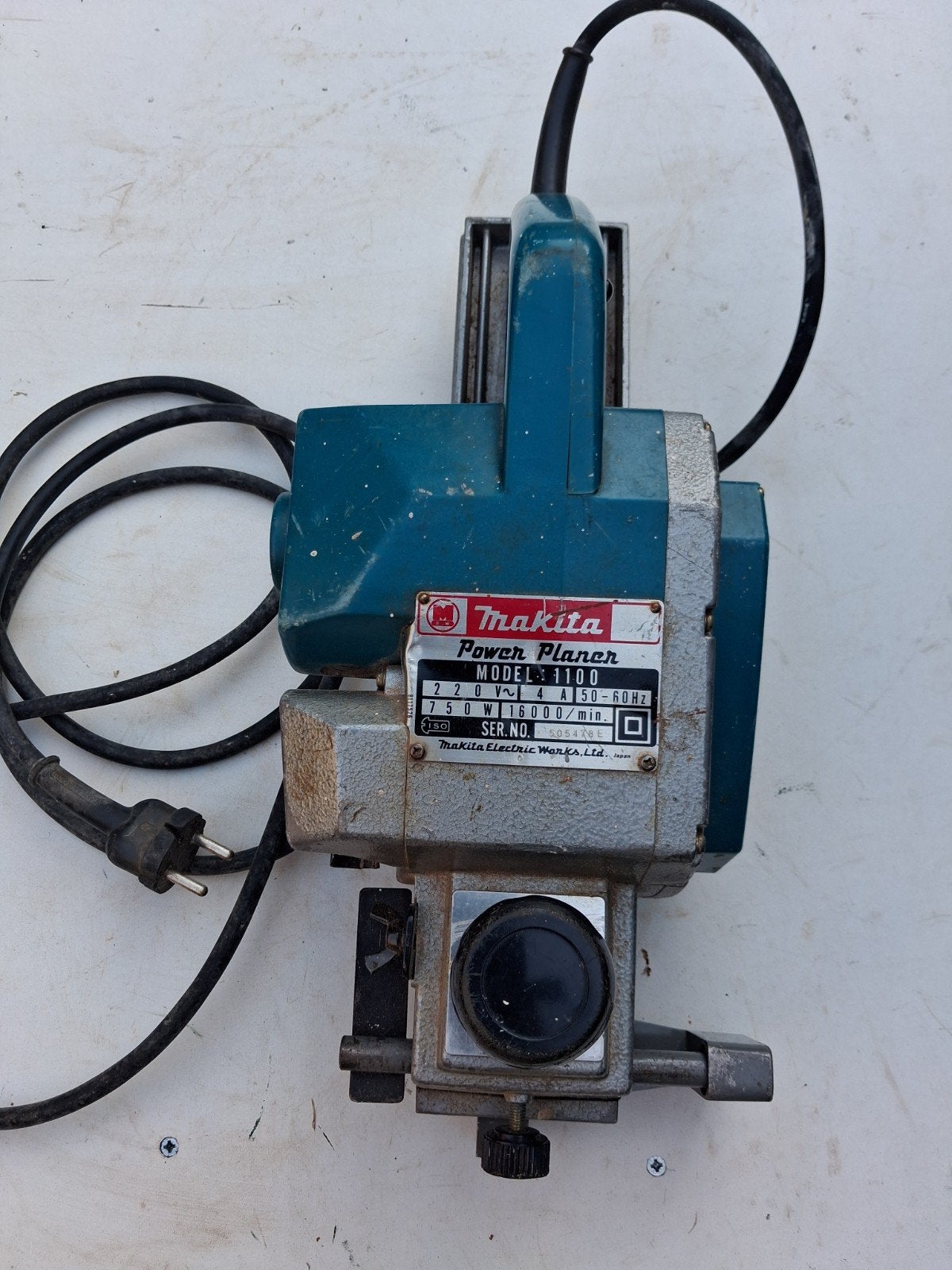 Makita schaafmachine model 1100 in stalen koffer, Doe-het-zelf en Verbouw, Ophalen, Gebruikt, Elektrisch
