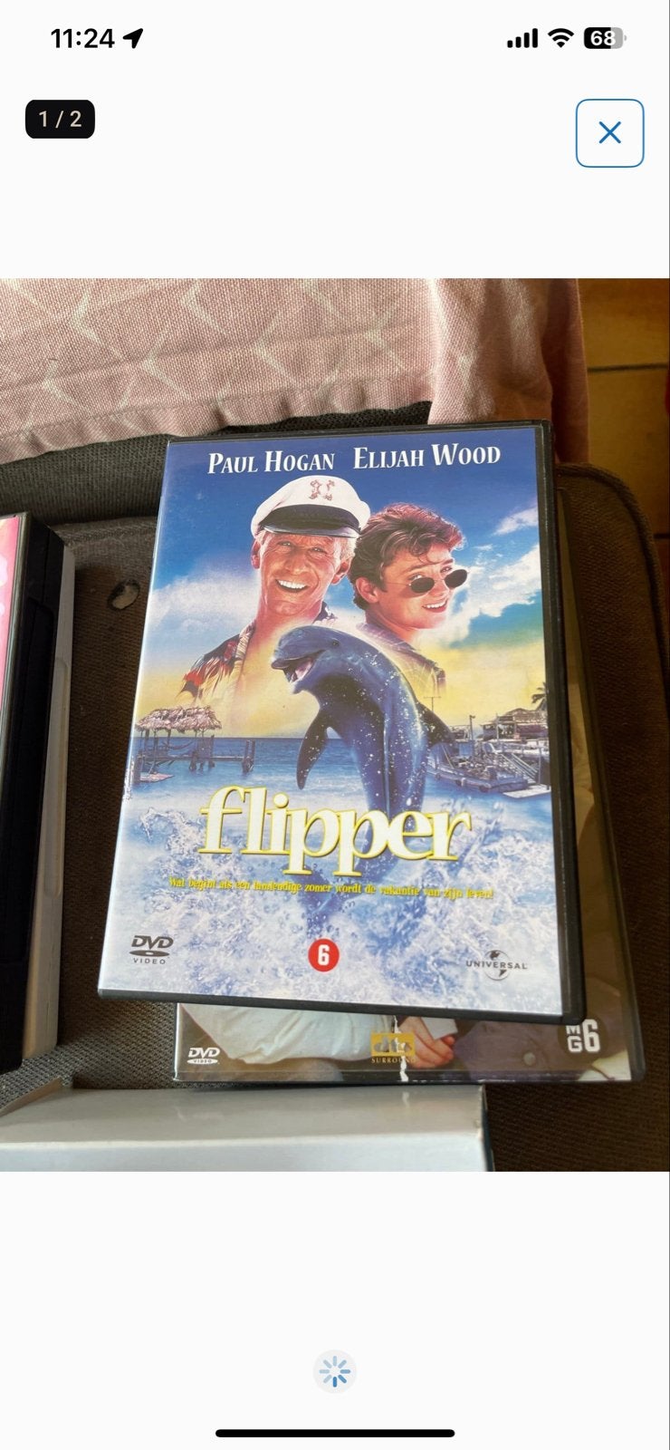 Flipper DVD - Familieavontuur met Paul Hogan, Nederlands, Ophalen of Verzenden, Vanaf 6 jaar, Inclusief doosje