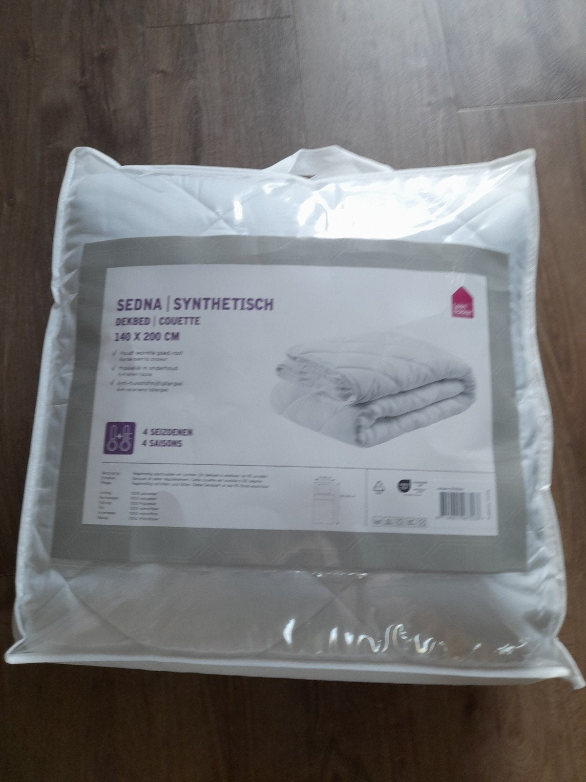 Dekbed 140x200, Huis en Inrichting, Ophalen, Eenpersoons, Wit, Nieuw