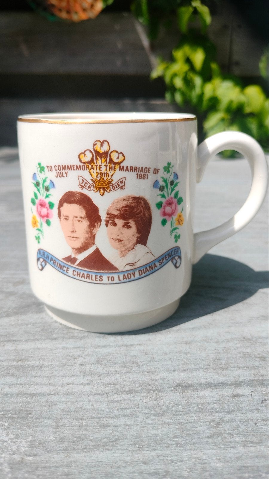 Vintage Mok Charles & Diana Huwelijk 1981, Verzamelen, Ophalen of Verzenden, Servies