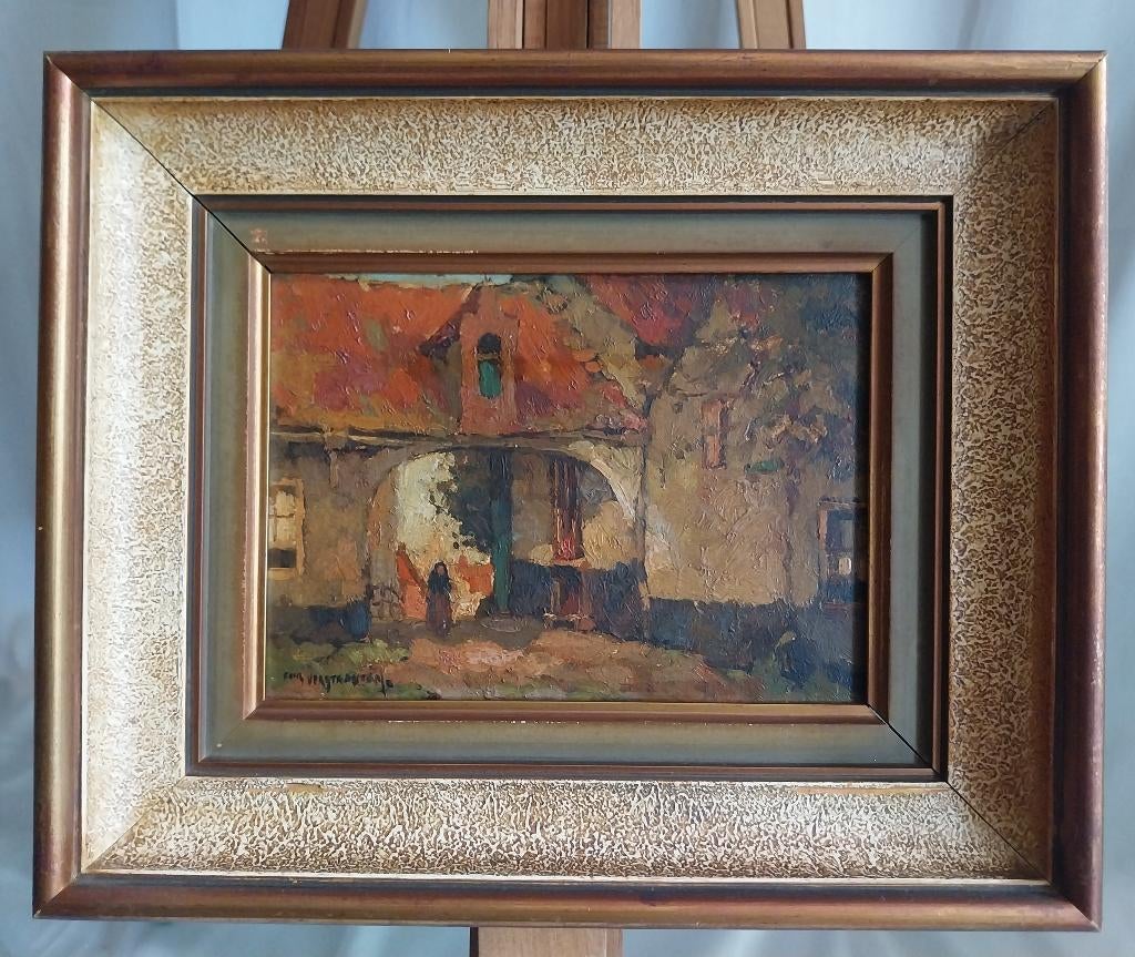 Fons Verstraeten (1922-2017) - Brugge - 1950, Antiek en Kunst, Kunst | Schilderijen | Klassiek, Ophalen of Verzenden