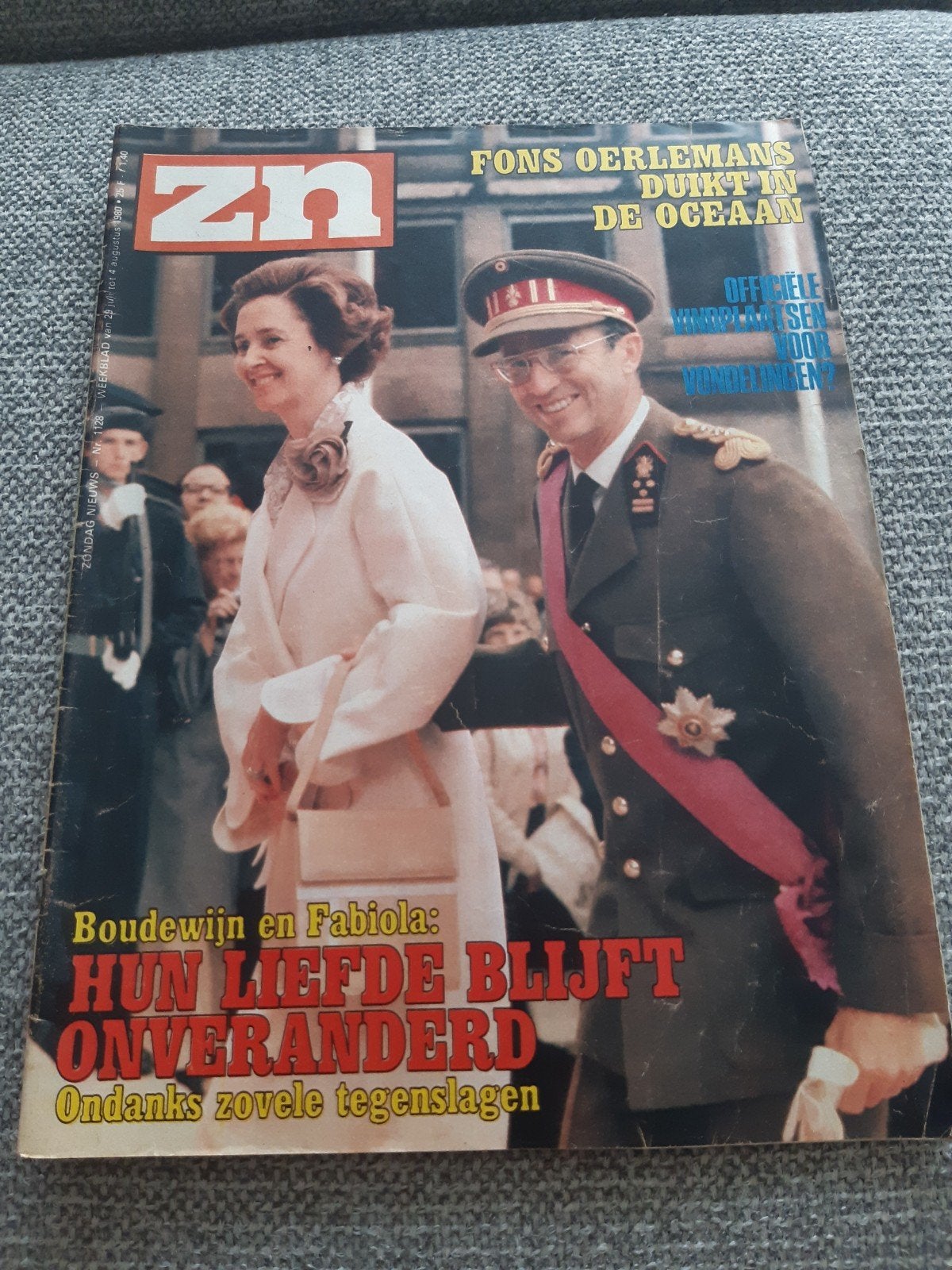 1128. ZN 1980. Bouwdewijn en Fabiola. Loni Anderson. Fons Oe, Verzenden, 1980 tot heden, Tijdschrift
