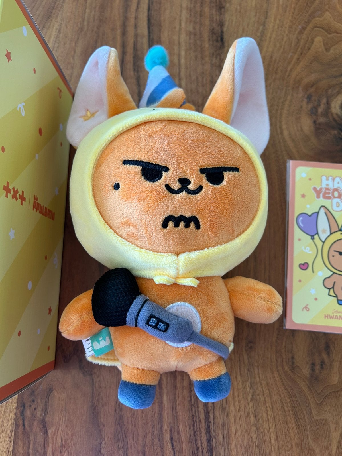 Kpop TXT Ppulbatu Yeonjun Hwangchoon 20CM Plush, Ophalen of Verzenden, Zo goed als nieuw