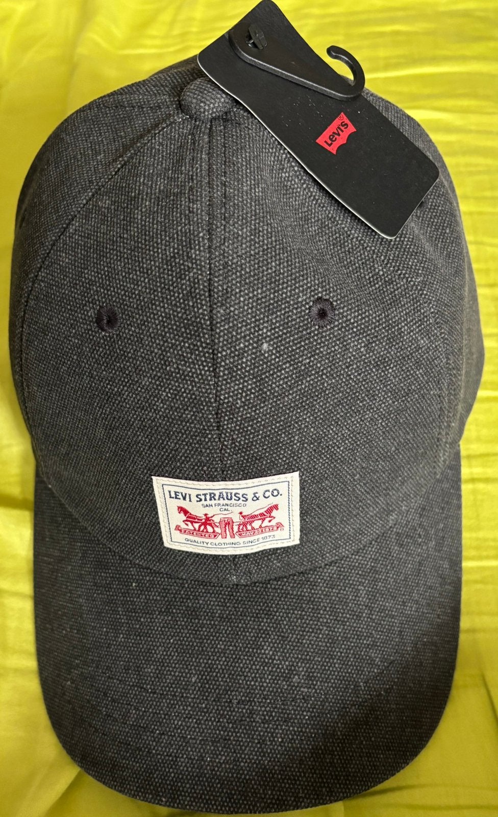 Levi's heren pet zwart grijs 58 cm origineel, Ophalen, Nieuw, 58 of 59 cm (L, 7¼ of ⅜ inch), Pet