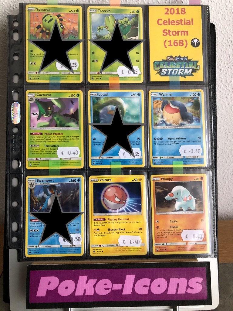 2018 S&M 168 Celestial Storm (Non-Holo's), Ophalen of Verzenden, Zo goed als nieuw, Meerdere kaarten