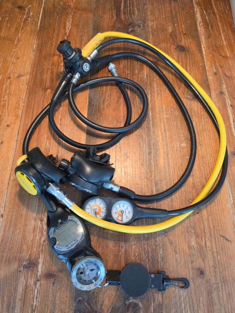 Duikenautomatenset, Aqualong legend, Cobra Suunto duikcomput, Watersport en Boten, Duiken, Ophalen of Verzenden