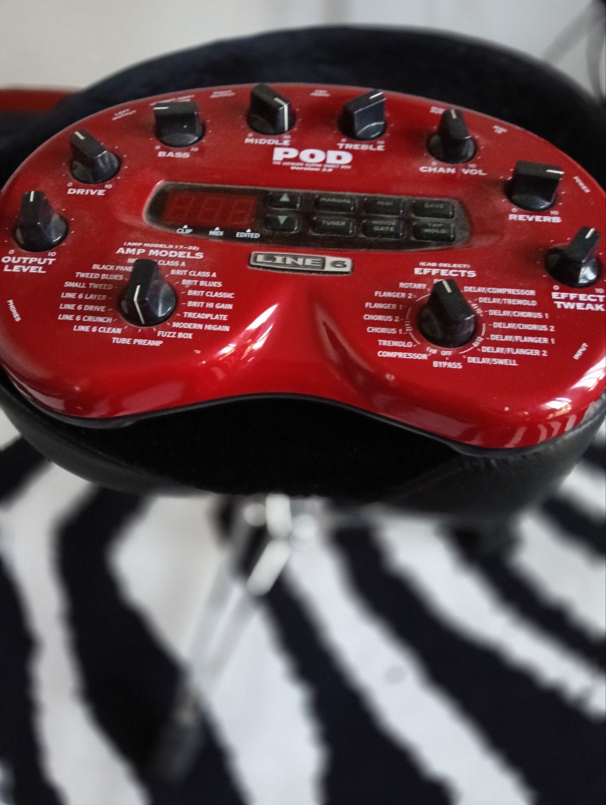 Line 6 Pod 2.0 incl. adapter - Perfect werkend, Ophalen of Verzenden, Gebruikt, Delay of Echo