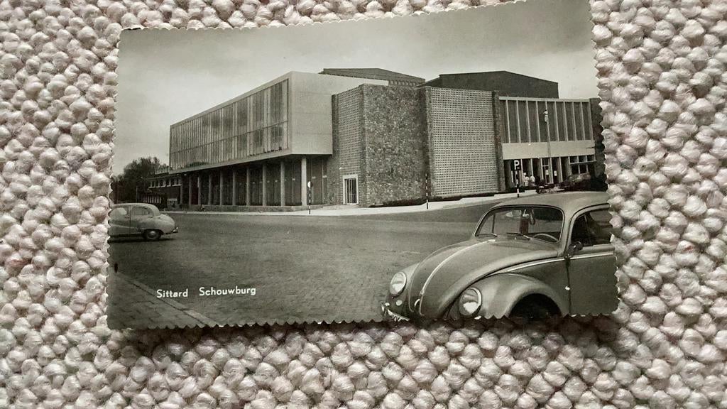 Ansichtkaart Sittard Schouwburg. 914, Verzamelen, Ansichtkaarten | Nederland, Ophalen of Verzenden, 1940 tot 1960, Ongelopen, Limburg