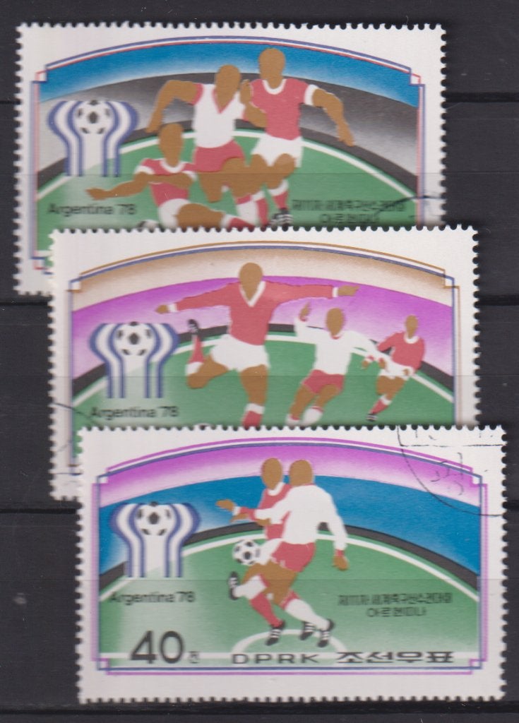 Korea Noord 1978 WK Voetbal Argentinie, Verzenden, Gestempeld, Sport