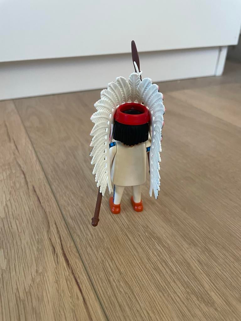 Playmobil Indiaan met speer en hoofdtooi, Ophalen of Verzenden, Zo goed als nieuw, Los playmobil