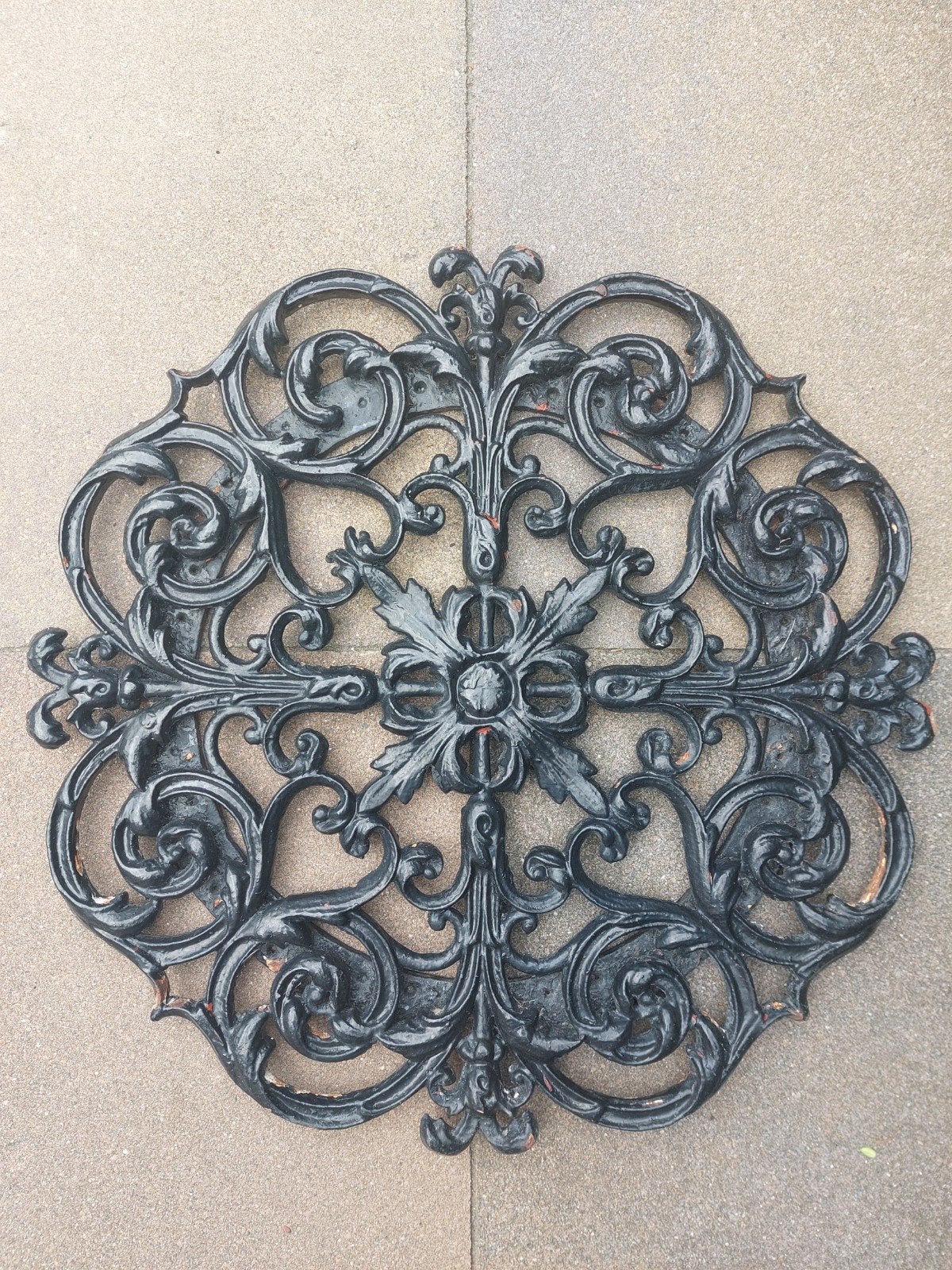 Antiek gietijzeren ornament plafond 19e eeuws, Ophalen