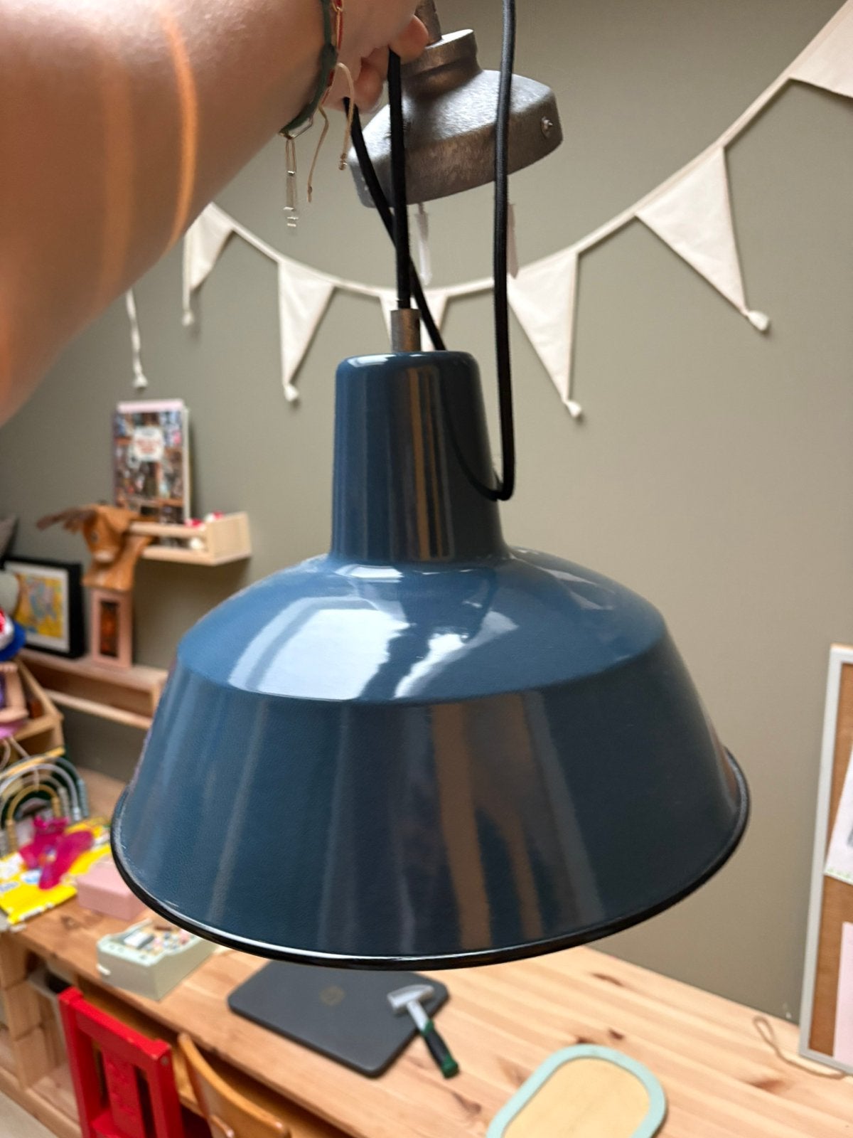 Industriele boerderijlamp, Ophalen of Verzenden, Gebruikt