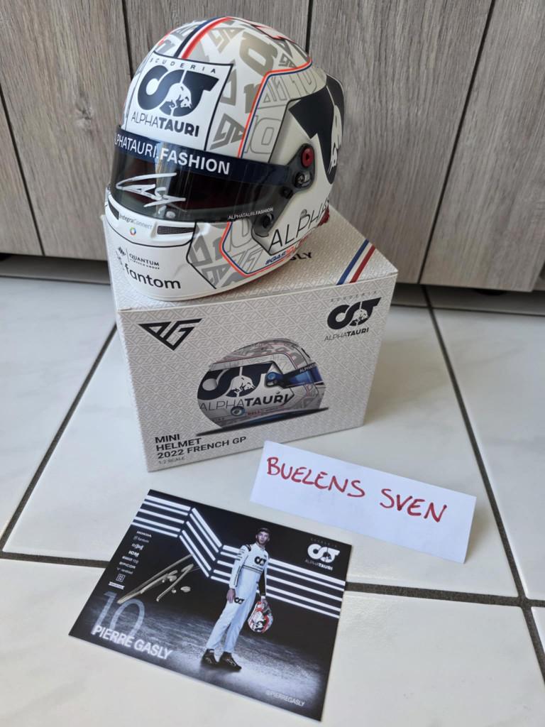 1/2 F1 Pierre Gasly French GP '22 * GESIGNEERD * NIEUW *, Ophalen of Verzenden, Nieuw, Formule 1