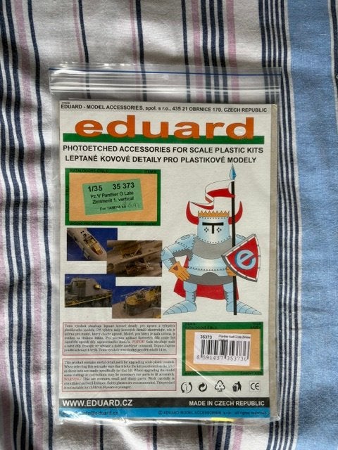 Bouwdoos 1:35 Eduard PE sets tbv Tamiya 35174 Panther Ausf G, Tank, 1:32 tot 1:50, Nieuw, Ophalen of Verzenden