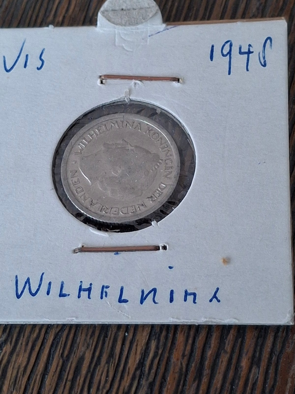 Kwartje Wilhelmina 1948, Postzegels en Munten, Ophalen of Verzenden, Koningin Wilhelmina, 25 cent, Losse munt