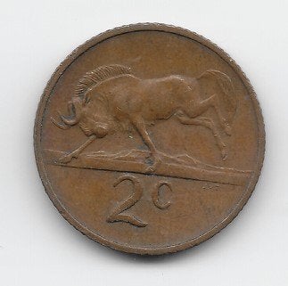 Zuid-Afrika 2 cents 1969 KM# 66.1, Postzegels en Munten, Verzenden, Zuid-Afrika, Losse munt