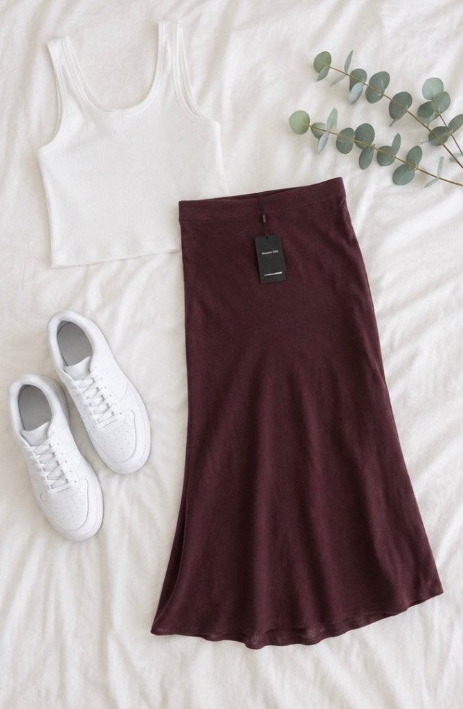 Massimo Dutti linnen maxi rok donkerrood nieuw maat XS, Kleding | Dames, Rokken, Nieuw, Maat 34 (XS) of kleiner, Rood, Onder de knie
