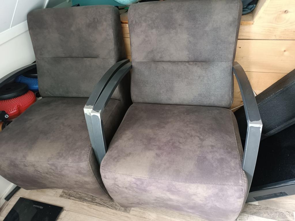 Antrciete kuipstoelen, Huis en Inrichting, Fauteuils, Ophalen, 50 tot 75 cm