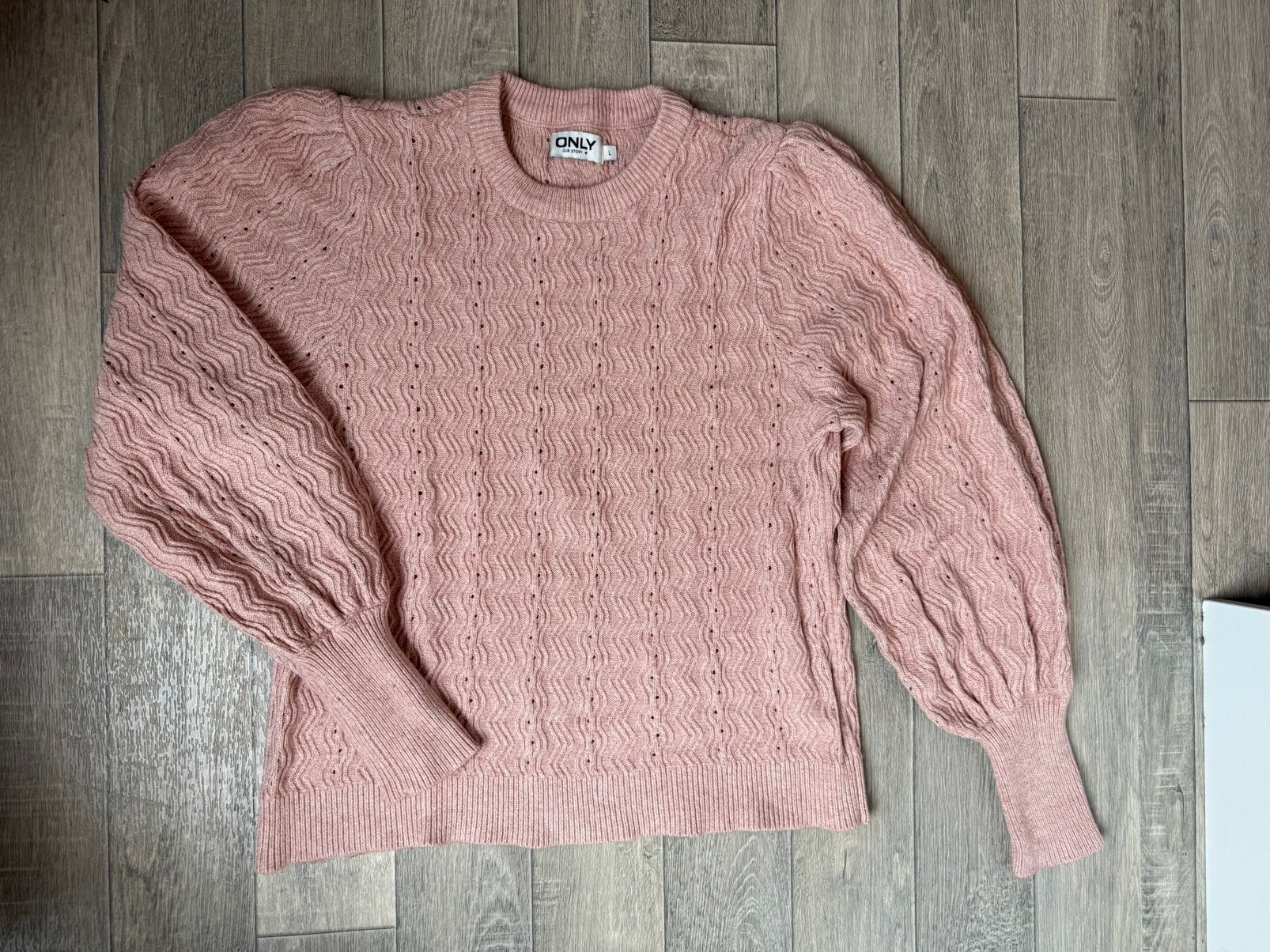 Gebreide dames trui roze Only L, Ophalen of Verzenden, Zo goed als nieuw, Maat 42/44 (L), Roze