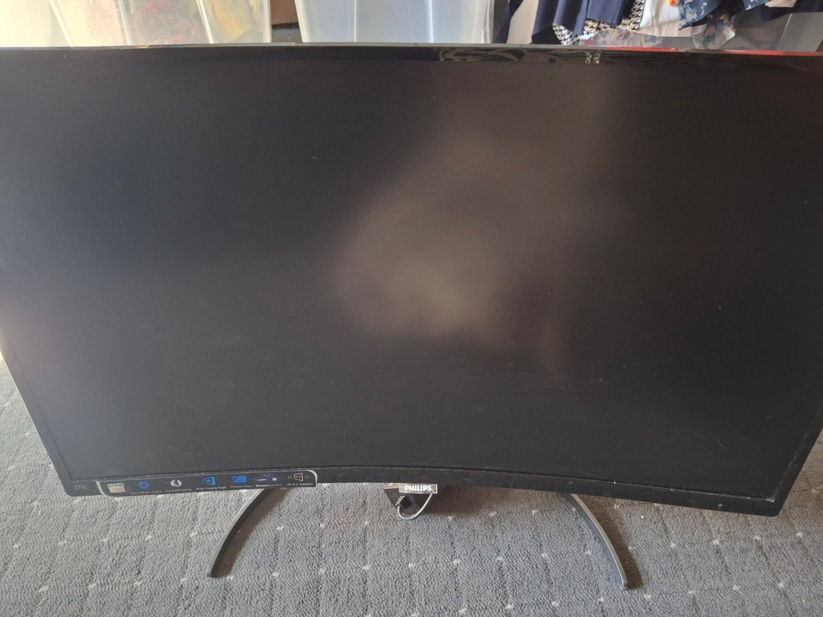 Computerscherm halfrond, Computers en Software, Monitoren, Ophalen, 60 Hz of minder, LED
