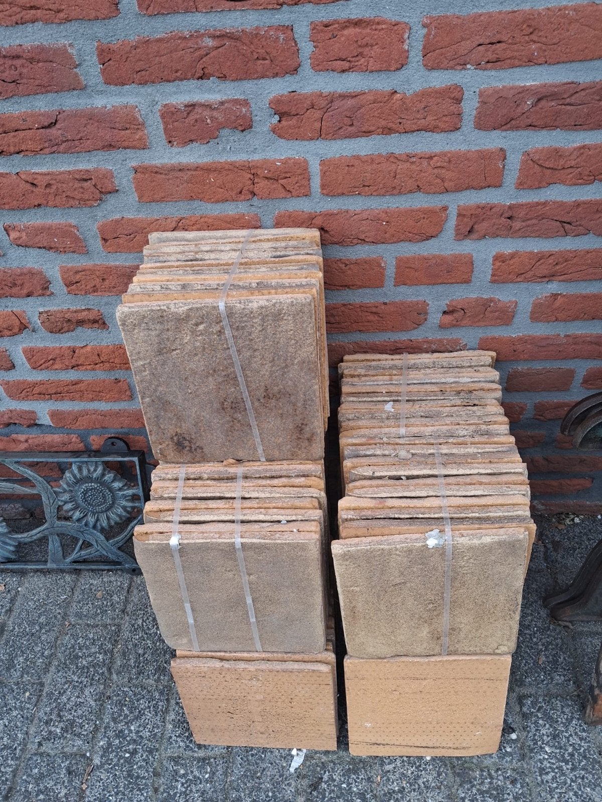 Nieuwe handgemaakte plavuizen 20x20 cm, Doe-het-zelf en Verbouw, Tegels, Keramiek, Nieuw, 20 tot 40 cm, Vloertegels