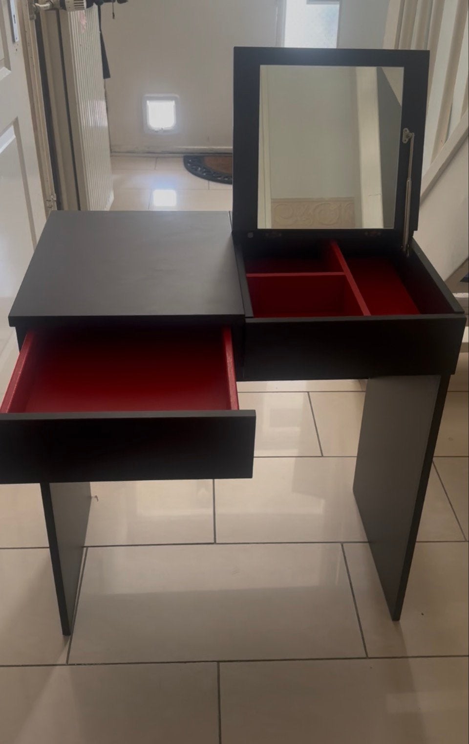 Make-Up tafel of bureau IKEA BRIMNES, Huis en Inrichting, Ophalen, Gebruikt, 50 tot 100 cm, Minder dan 100 cm