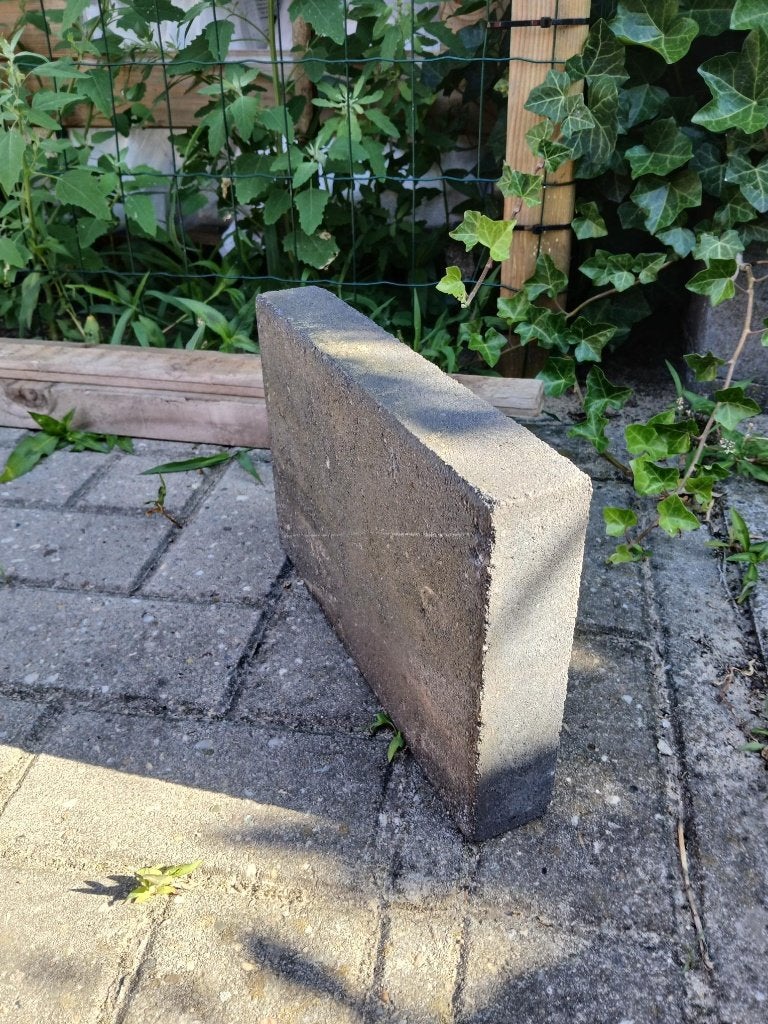 20 Gebruikte betontegels voor terras of pad 30x5x20, Tuin en Terras, Tegels en Klinkers, Ophalen, Gebruikt, 10 m² of meer, Beton