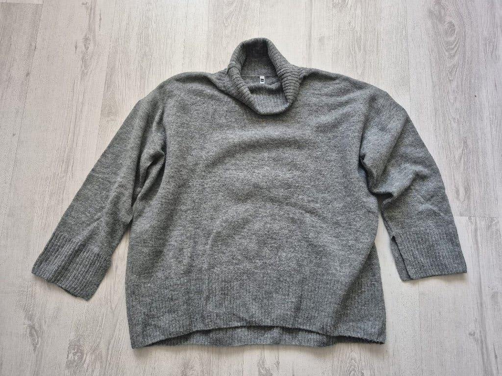 Hema grijs gebreide coltrui Medium, Kleding | Dames, Truien en Vesten, Maat 38/40 (M), Ophalen of Verzenden, Zo goed als nieuw