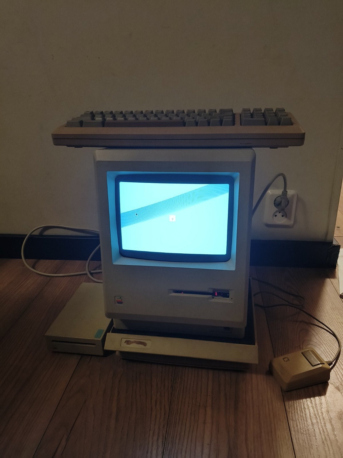 Apple Macintosh 512K  muis, toetsenbord, externe schijf, Ophalen, Apple