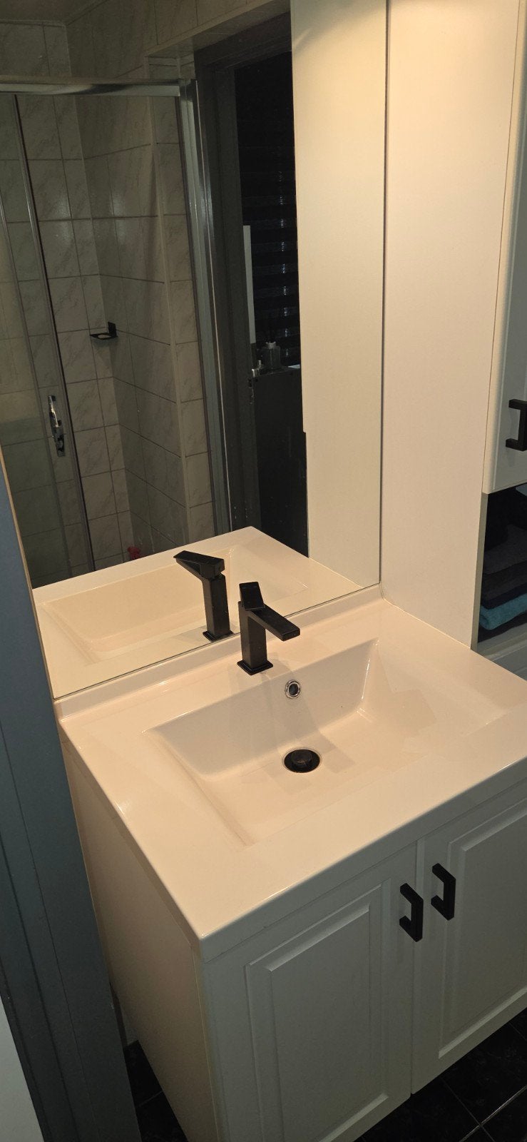 badkamer meubel douche kast wastafel, Ophalen, Gebruikt, 100 tot 150 cm, 50 tot 75 cm