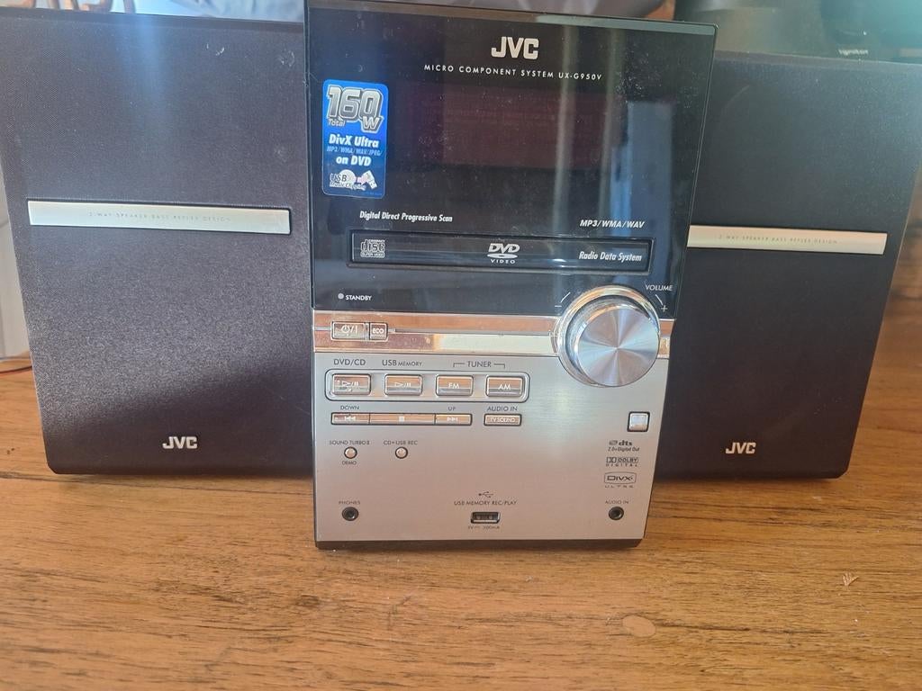 JVC Micro Component System UX-G950V met DVD-speler, Audio, Tv en Foto, Stereo-sets, Ophalen, Gebruikt, JVC, Tuner of Radio