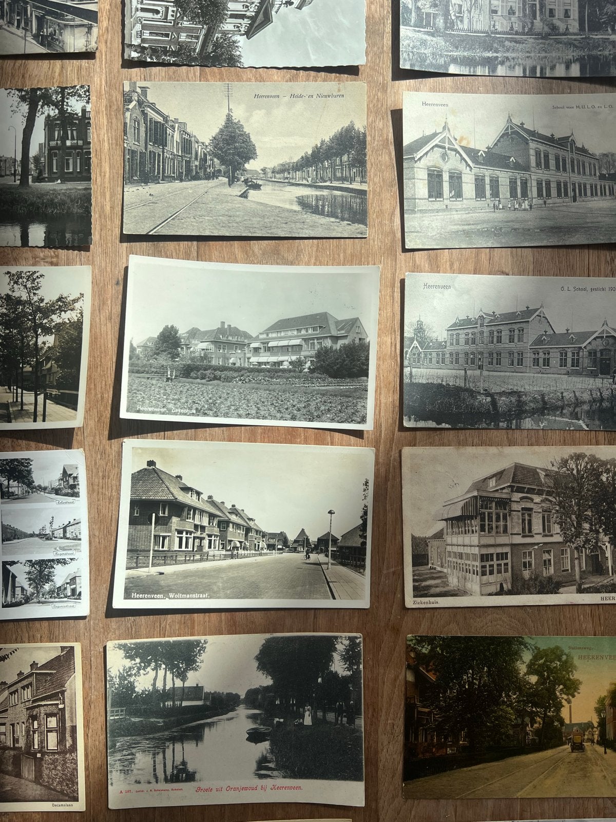 51 Oude Ansichtkaarten Heerenveen door de Eeuwen Heen, Ophalen, Voor 1920, Ongelopen, Friesland
