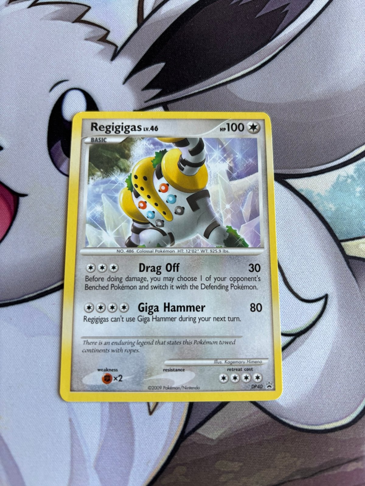 Pokémon Kaart Regigigas LV.46 DP40 Promo, Ophalen of Verzenden, Zo goed als nieuw, Losse kaart