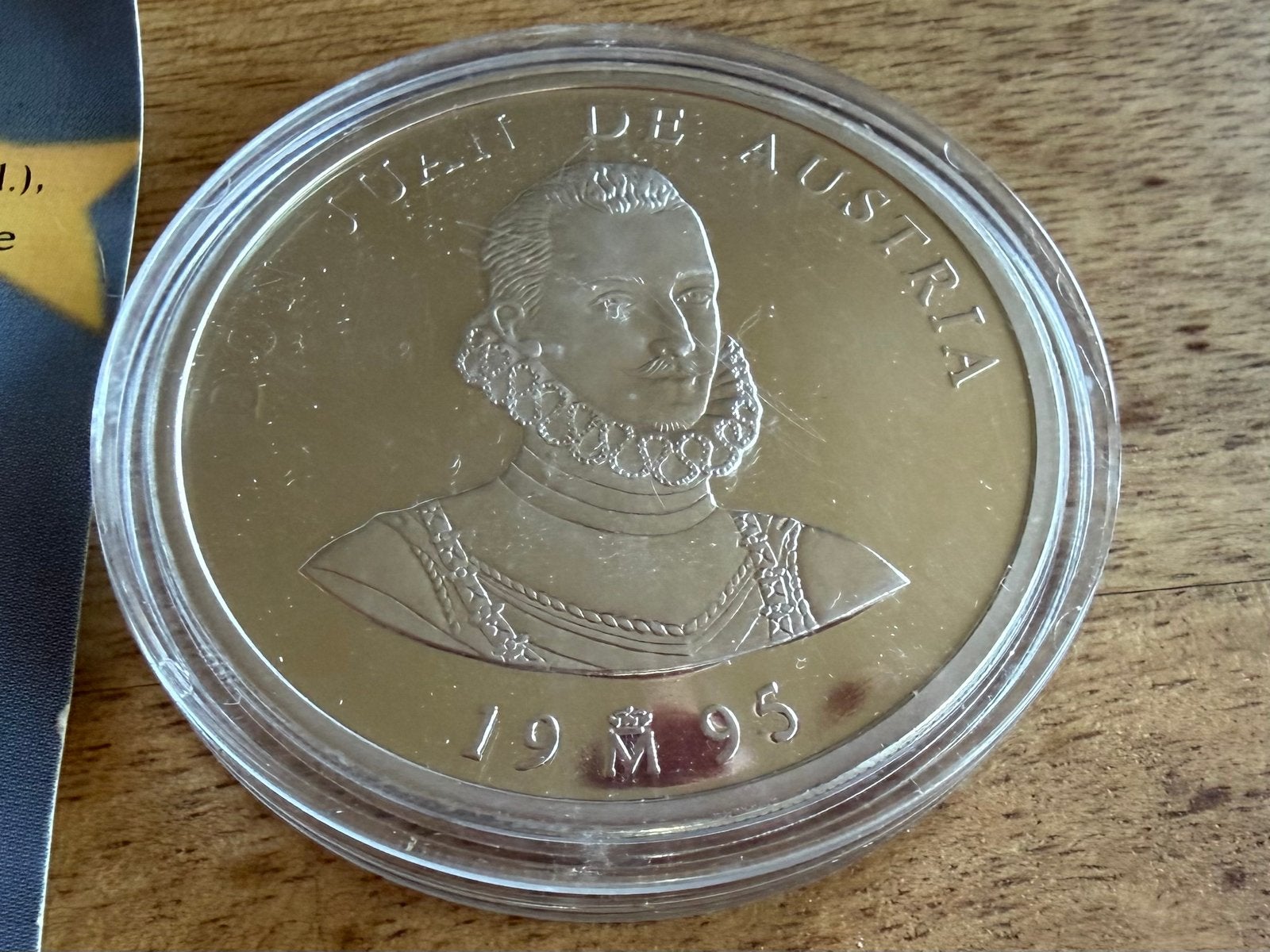 ECU van Spanje 1995 - Don Juan de Austria Zilveren Munt, Ophalen, Overige landen, Losse munt, Zilver