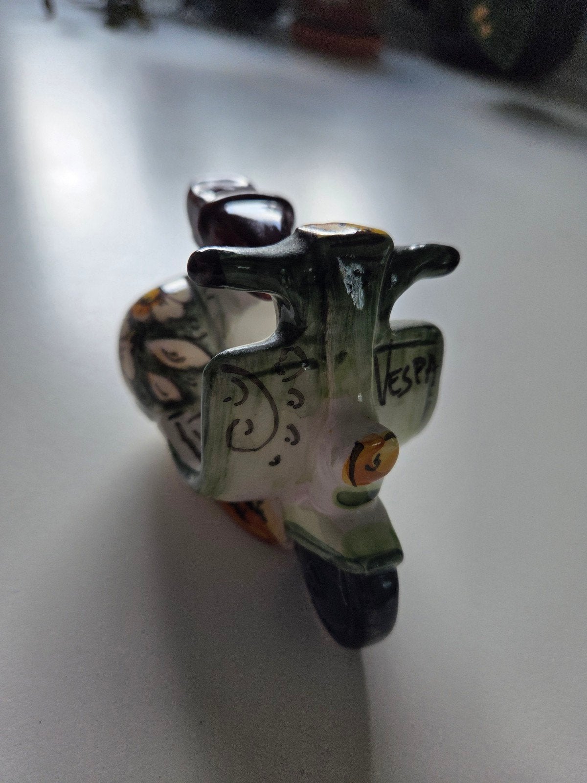Keramische Vespa Scooter Decoratie - Handgeschilderd Italië, Ophalen of Verzenden