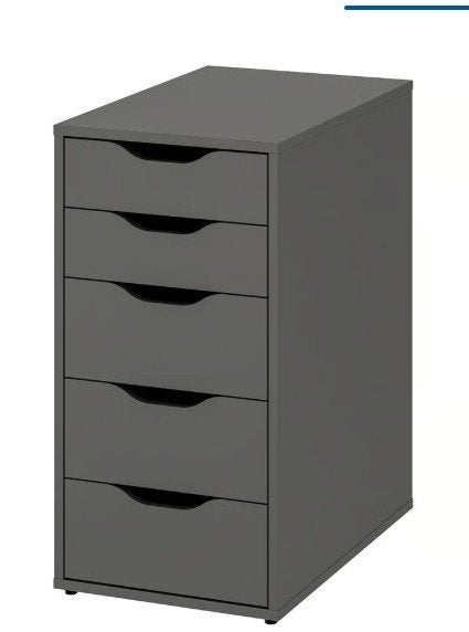 2 x ALEX Ladeblok met lades, zwart  36x70 cm, Huis en Inrichting, Kasten | Ladekasten, Ophalen, Minder dan 50 cm, Overige materialen