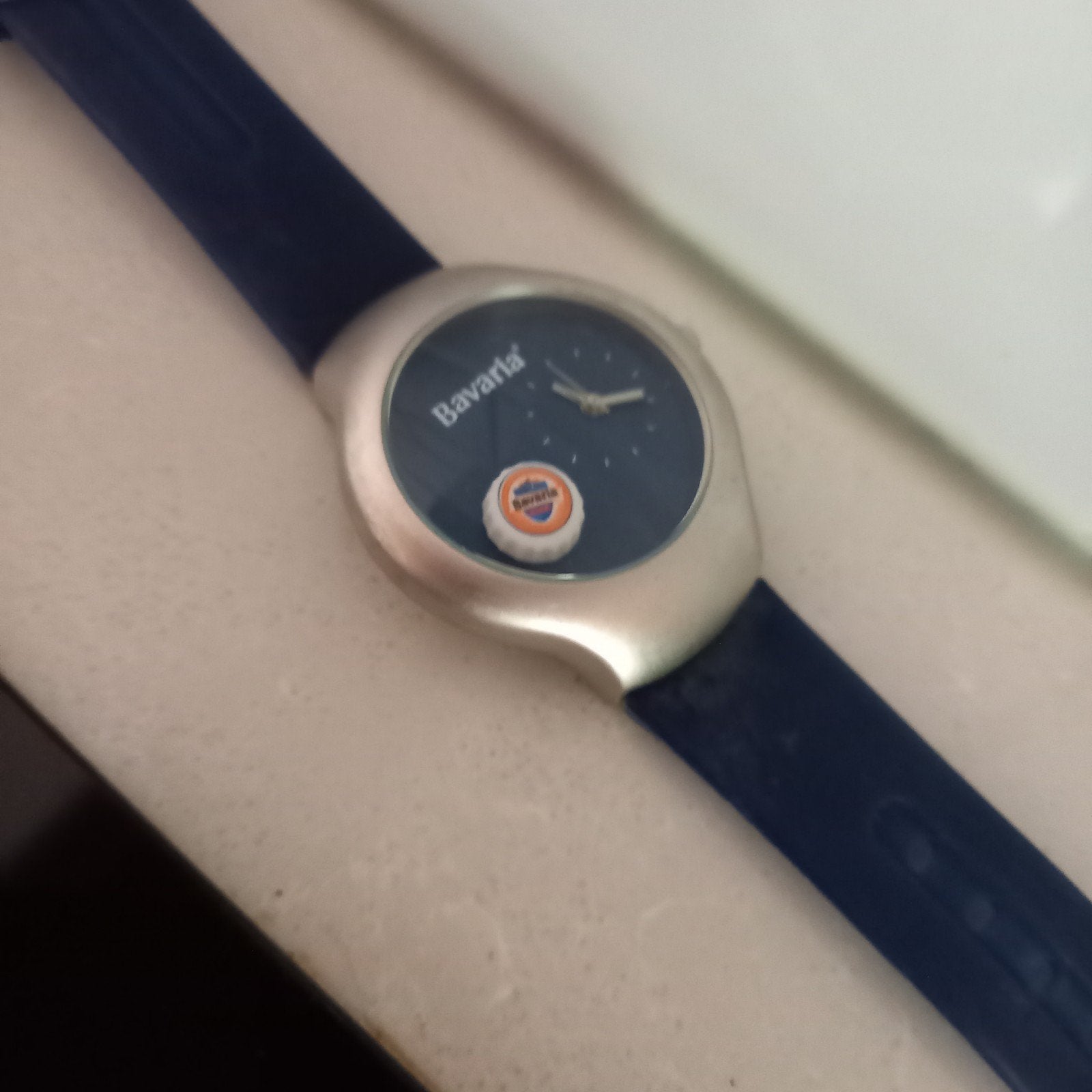 Bavaria horloge zie beschrijving, Verzamelen, Biermerken, Ophalen of Verzenden, Gebruikt