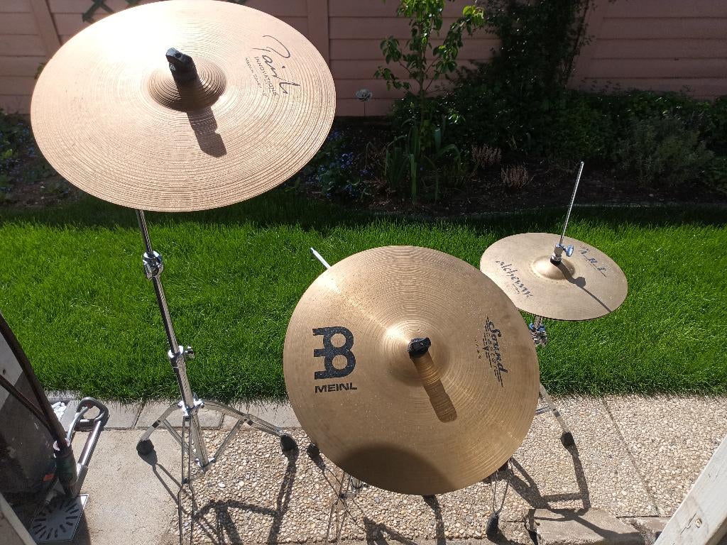 Cymbals (ride/hi-hat/crash) incl of excl pearl hardware, Ophalen, Gebruikt, Pearl