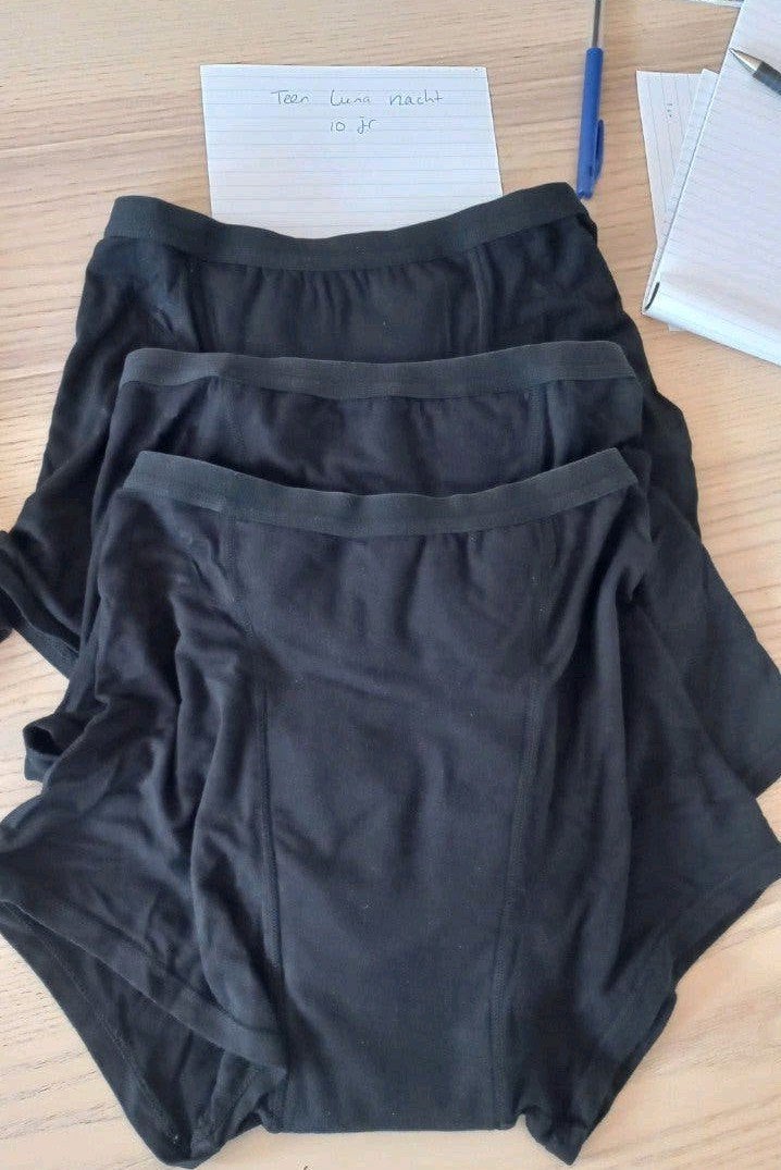 6 stuks menstruatie ondergoed Moi et Marie dag en nacht, Ophalen of Verzenden, Zwart, Slip