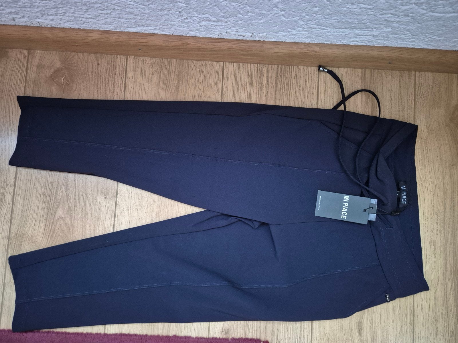 Mi Piace donkerblauwe travelstof broek mt S, Blauw, Nieuw, Ophalen of Verzenden, Maat 36 (S)