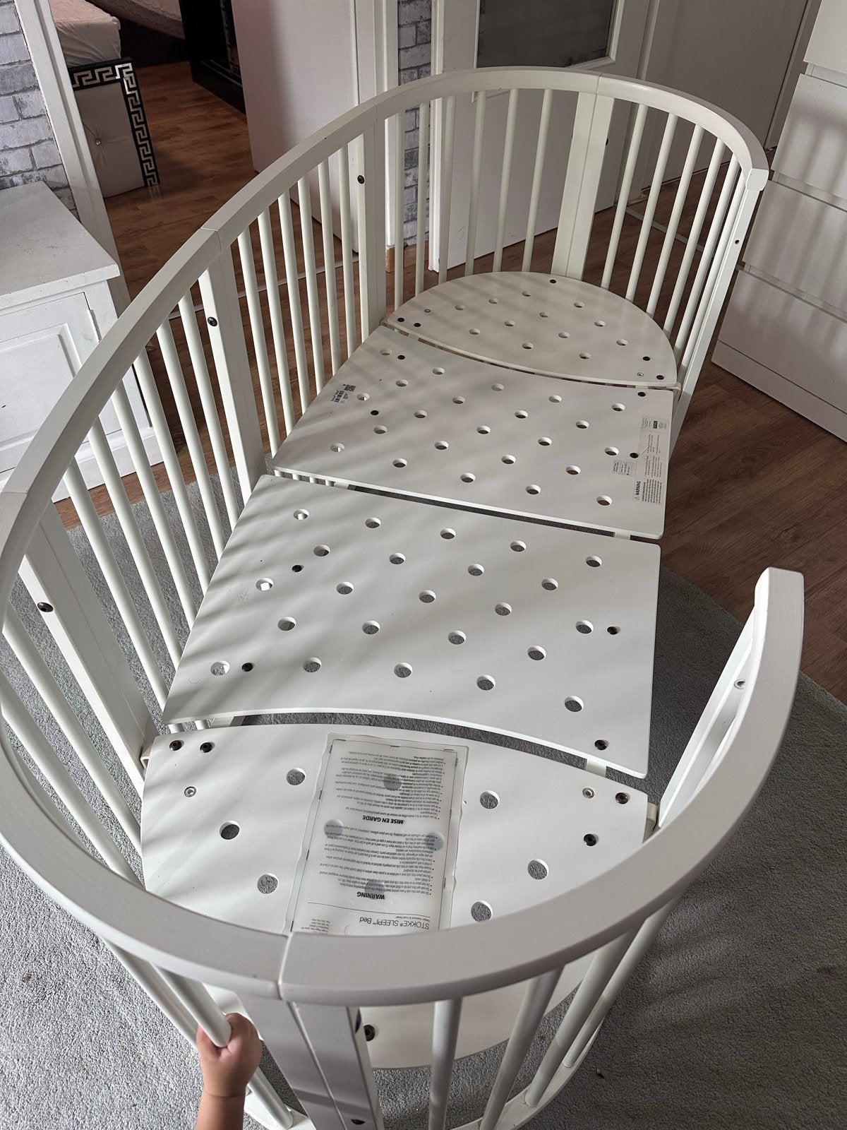 Zo goed als nieuwe Stokke Sleepi Bed, Huis en Inrichting, Slaapkamer | Bedden, Verstelbaar, Eenpersoons, Wit, Ophalen of Verzenden