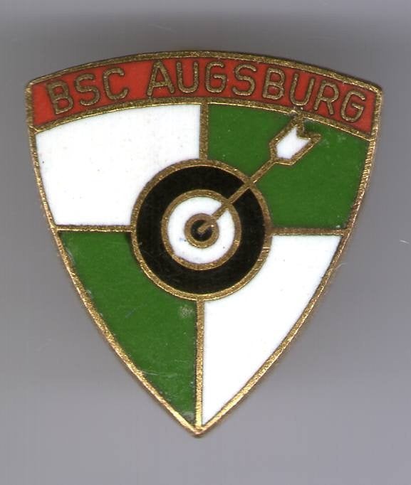 B.S.C. Augsburg email op koper schietvereniging ( Y_188), Ophalen of Verzenden, Zo goed als nieuw, Sport, Speldje of Pin